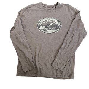 Life Is Good Men's Taupe Long Sleeve Tee